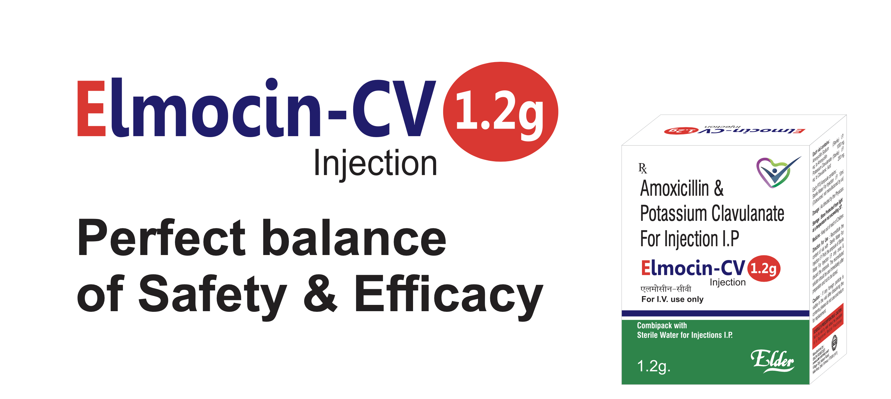 Elmocin-CV 1.2g Injection